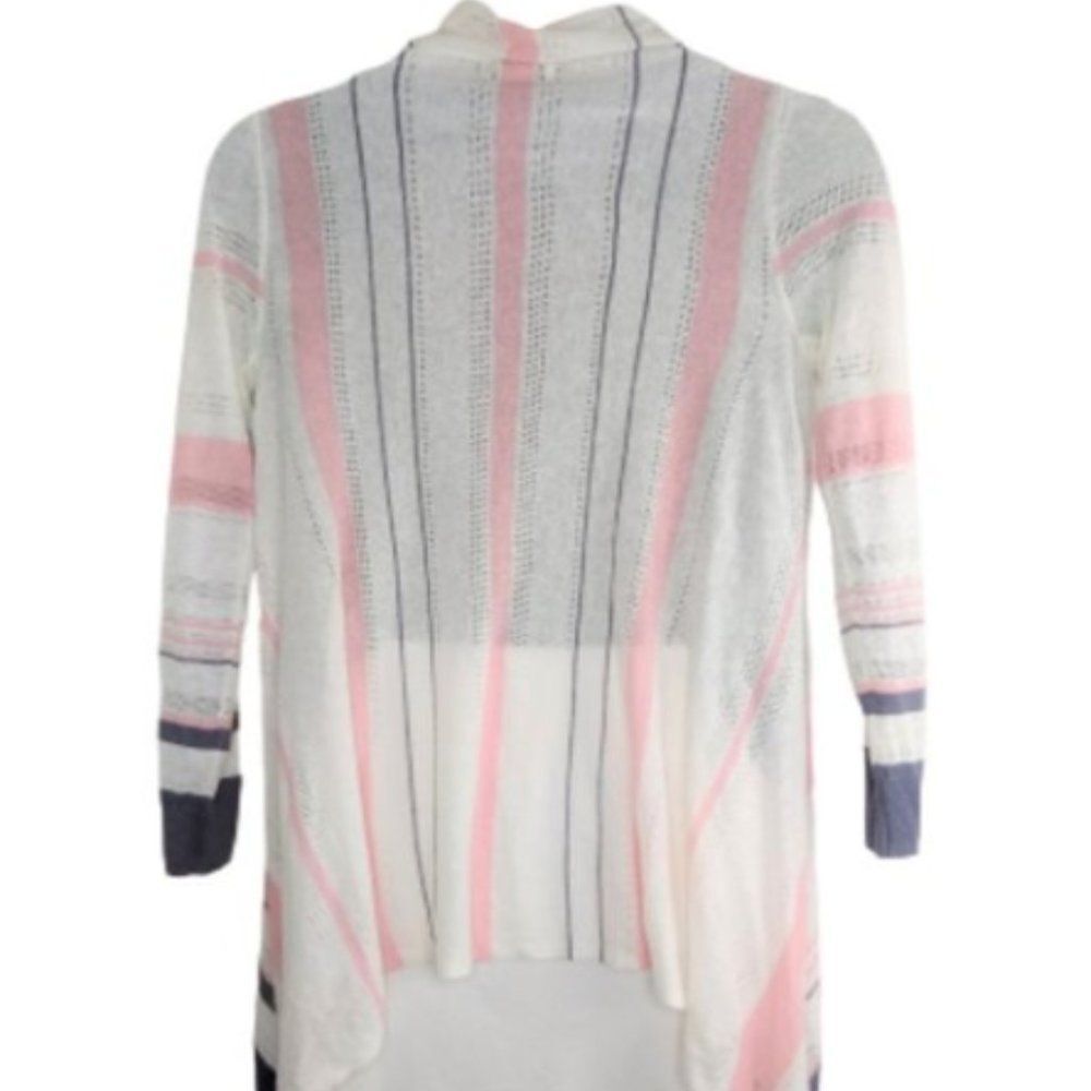 Rachel Zoe Striped Fly Away Front Open Cardigan - Picture 2 of 2